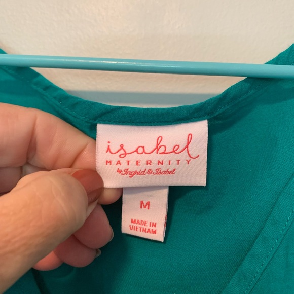 NWT Isabel Maternity Embroidered Top - Picture 4 of 5
